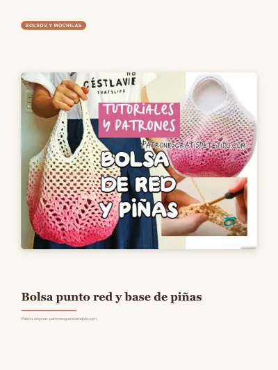 Patrón de bolsa de red