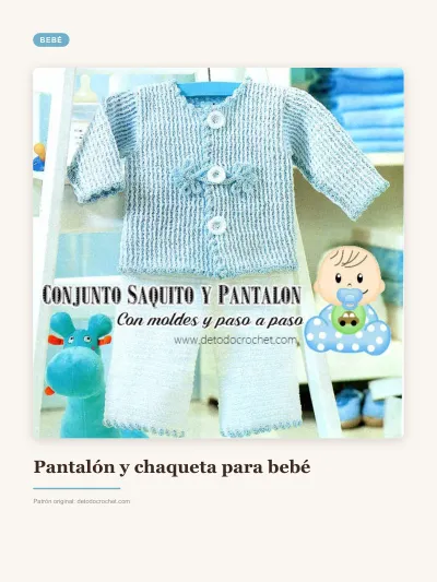 Patrón de conjunto para bebé