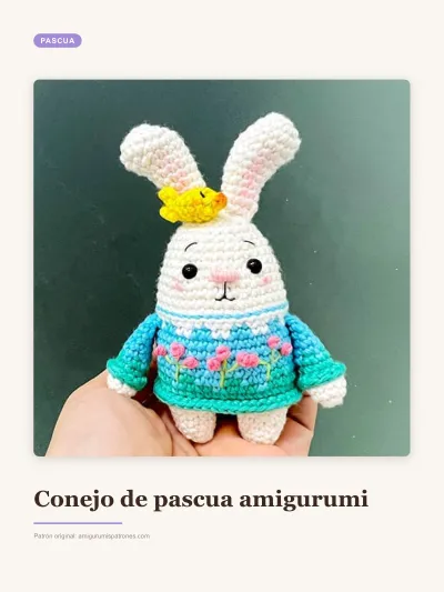 Patrón de conejo de pascua