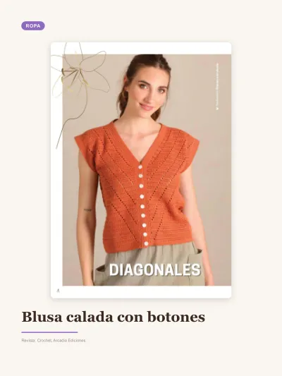 Patrón de blusa calada